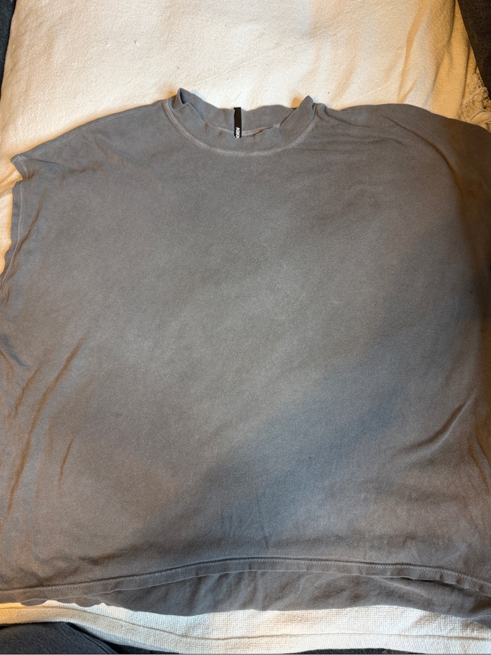 ASKK NY Gray Muscle Tee Top